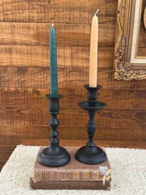Black Empire Taper Candle Holder Medium