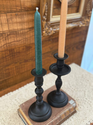 Black Empire Taper Candle Holder Small