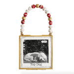 Be Made Hays, KS. Christmas Ornament Frame Top Dog