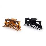 Be Made Hays, KS. Classic Claw Clip Jumbo Black & Brown by Kitsch Recycled Plastic Set of 2