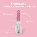 Be Made Hays, KS. color changing shimmer lip bal in sunset. Blossom Beauty Floral Infused. All Natural.