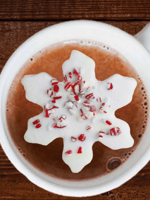 Be Made Hays, KS. Marshmallow Snowflake Hot Chocolate Topper Hot cocoa bar. Stocking Stuffer.