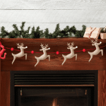 Be Made Hays, KS. Christmas Reindeer & Santa Garland