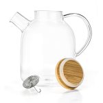 Be Made Hays, KS. Borosilicate Glass Tea Pot & Kettle 60 oz Stove Top Safe & Anti Hot Handle