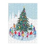 Be Made Hays, KS. 130 Piece Christmas Ornament Puzzle Skating Around The Christmas Tree