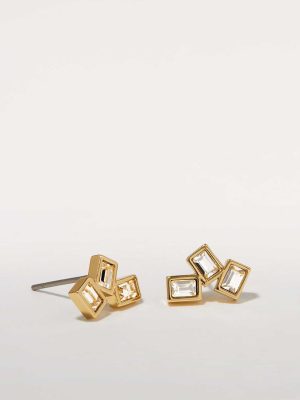 Be Made Hays, KS. Beautifully Broken Stud Earrings in Silver & 14k Gold Finish by Bryan Anthonys
