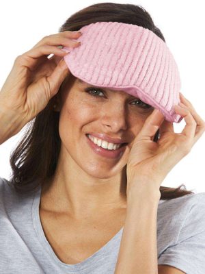 Be Made Hays, KS. Heat Eye Mask Herbal Heat Pak in Pink Warmies
