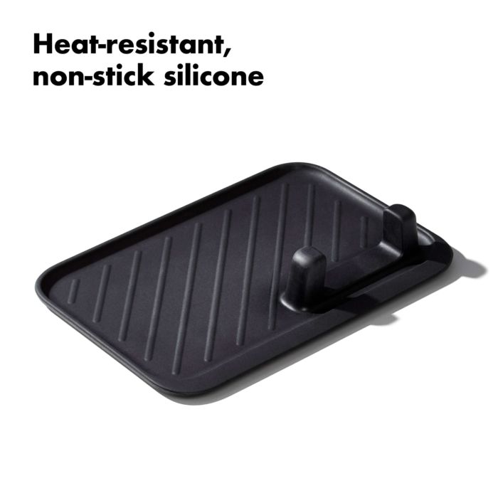 Be Made Hays, KS. OXO Black Grilling Tool Rest Non-Stick Silicone Heat Resistant