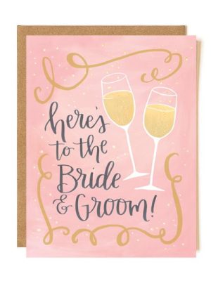 Be Made Hays, KS. Wedding Card, Here's To The Bride and Groom