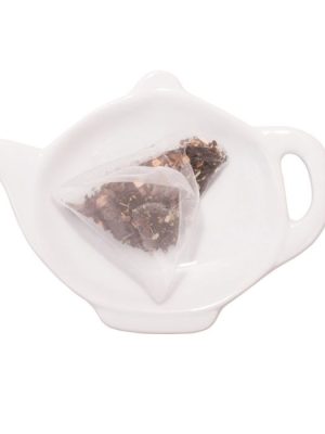 Be Made Hays, KS. Teapot Tea Caddy White Porcelain
