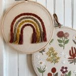 Be Made Hays, KS. Embroidery Wall Art Completed. Made Market Co. Boho Home Decor.