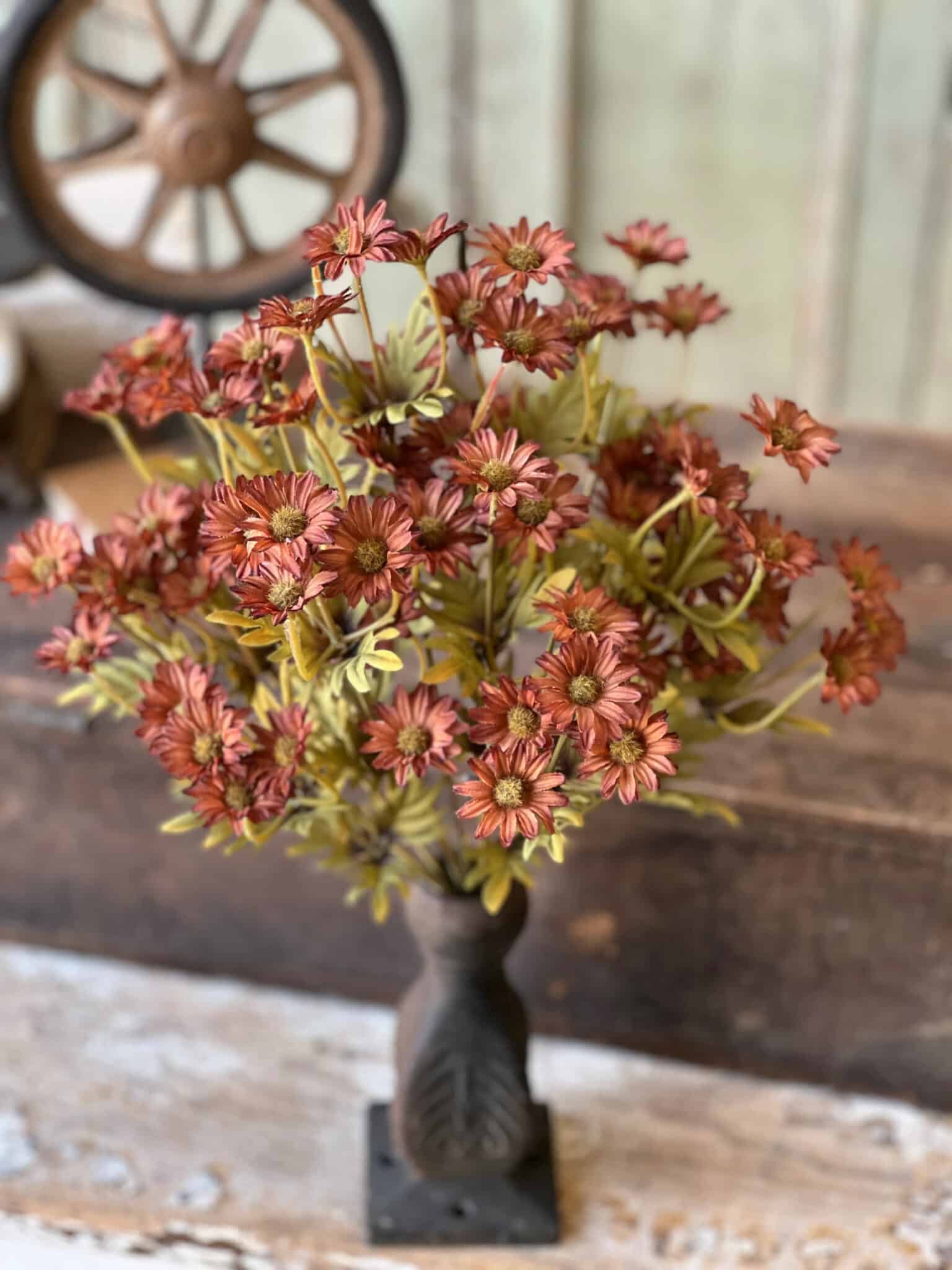 be-made-hays-ks-ashdale-daisy-bush-rusty-orange-maroon-fall-floral