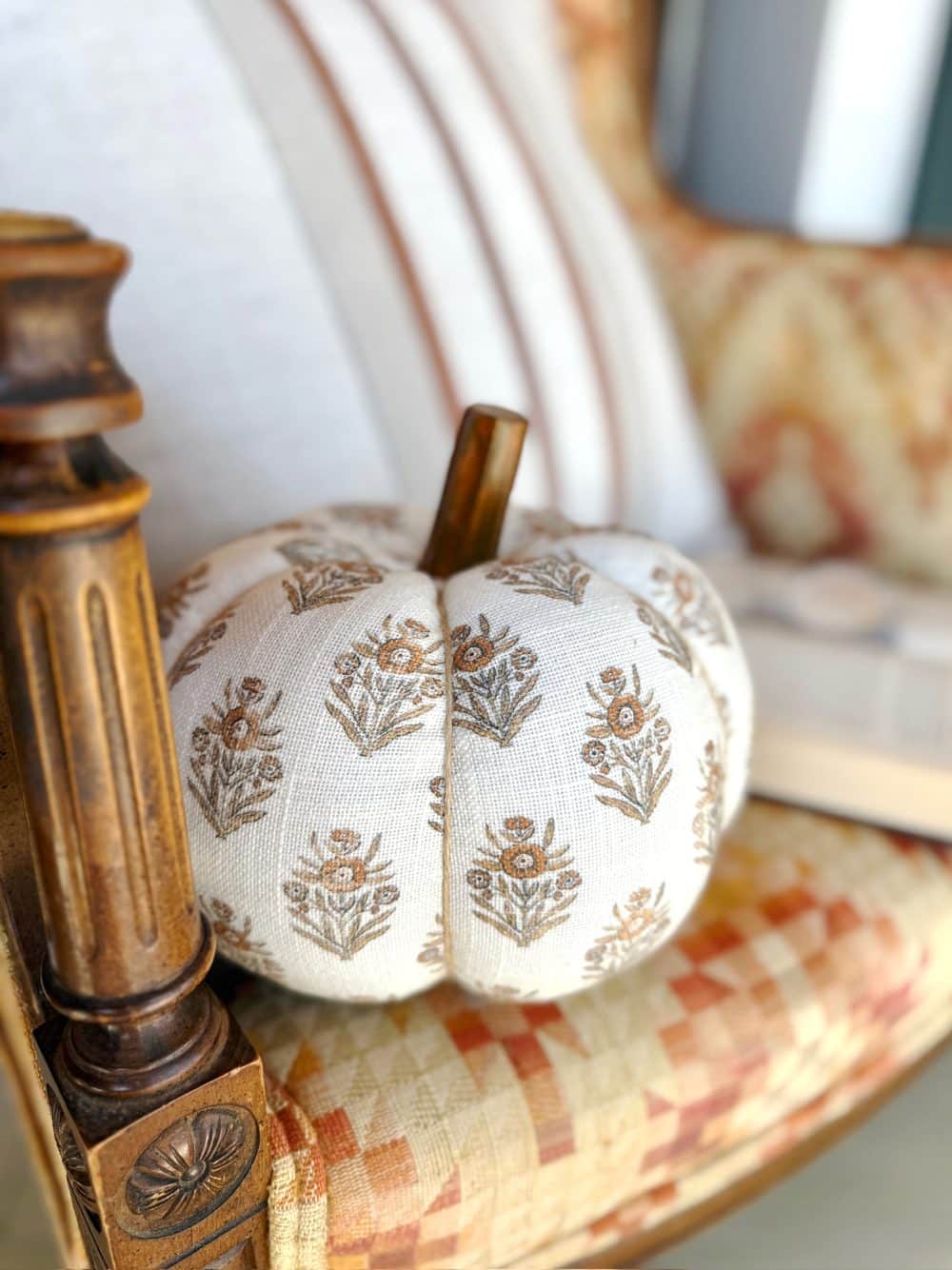 Rust Block Print Pumpkin - Be Made