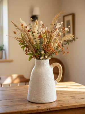 Rattan Wrapped Handle Vase Small