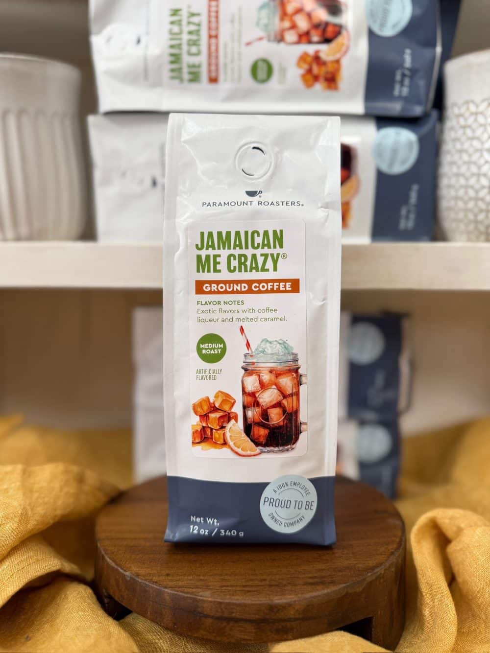 Jamaican Me Crazy Flavored Ground Coffee – 12 Oz Medium Roast By Paramount Roasters-733005