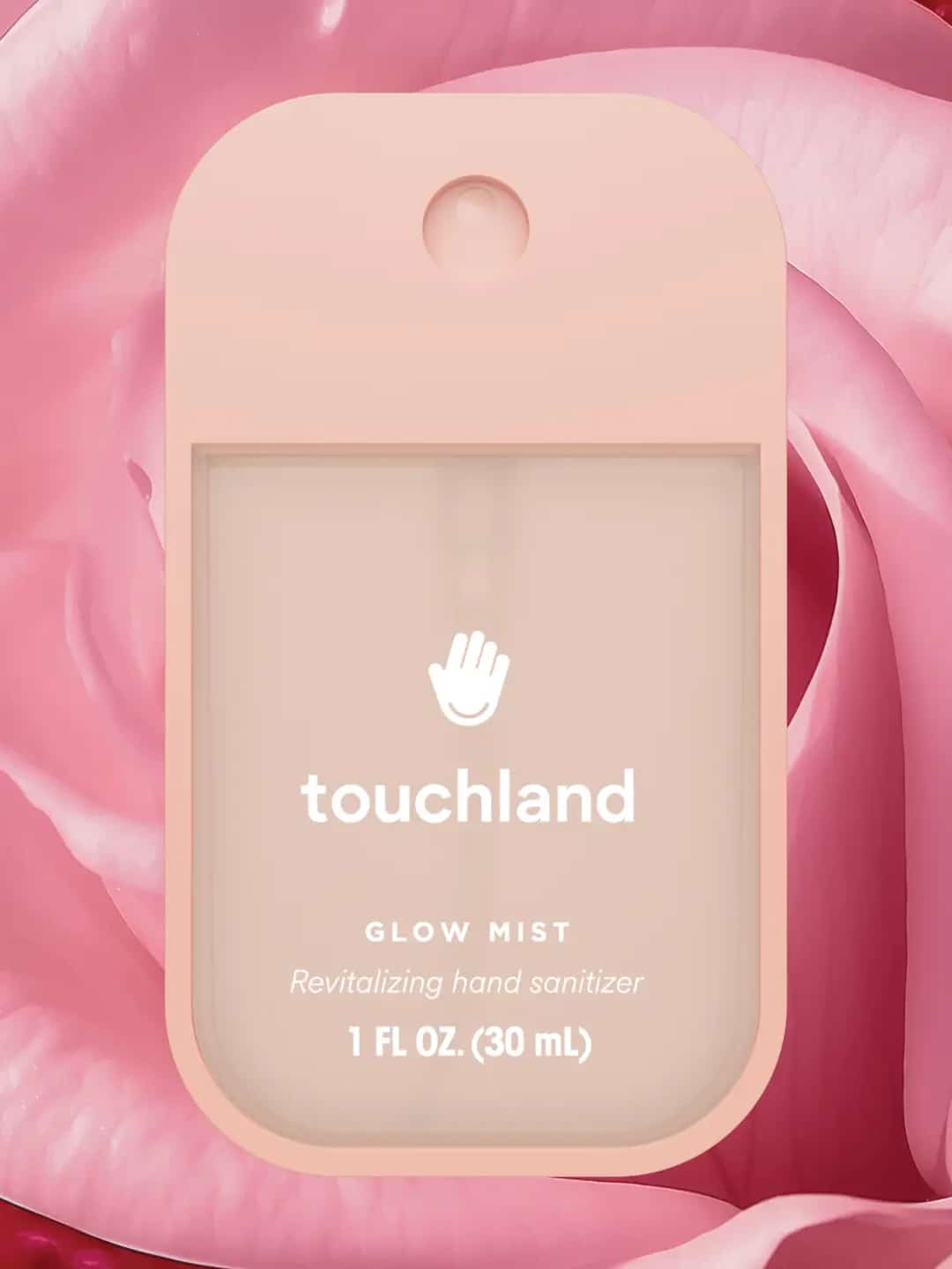 be-made-hays-ks-on-pink-rosewater-glow-mist-hand-sanitizer Rosewater Glow Mist Hand Sanitizer Spray on pink rose petals.