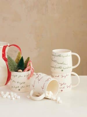 Pour a little cheer — festive mugs made for cocoa, coffee, and all your cozy holiday moments. 🎄☕