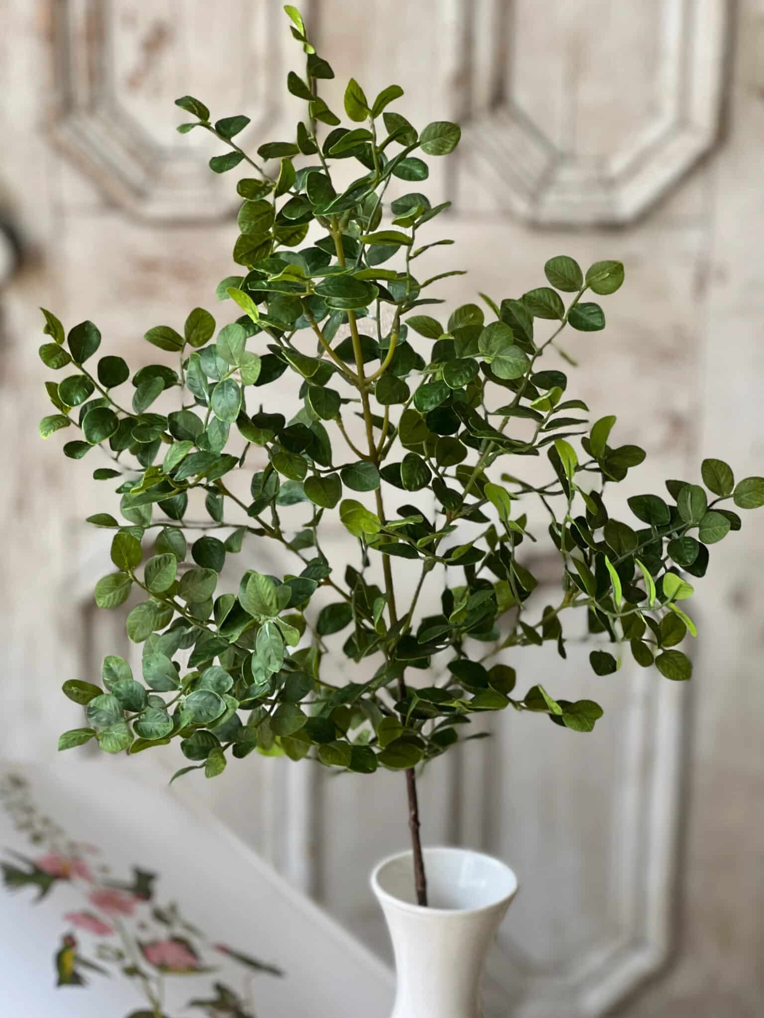 be-made-hays-ks-wilder-leaf-greenery-bush-close Wilder Leaf Greenery Bush featuring softly veined green leaves and natural branching.