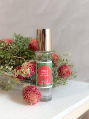 Nemat Amber Perfume Oil bottle with gold cap