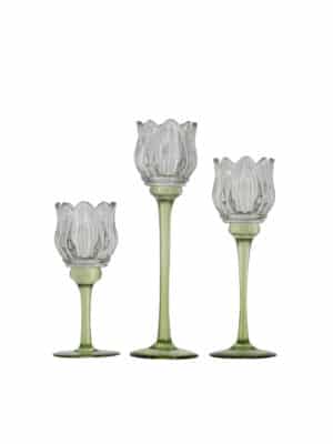 Tulip Glass Votive Candle Holder