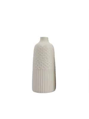 Tan Stoneware Vase Standing Alone