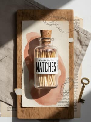 Mini Apothecary Vintage Camel Matches