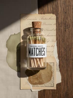 Mini Apothecary Vintage Gold Matches