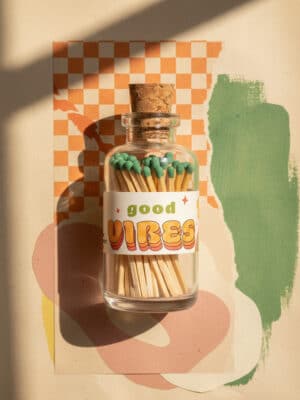 Mini Apothecary Vintage "Good Vibes" Matches
