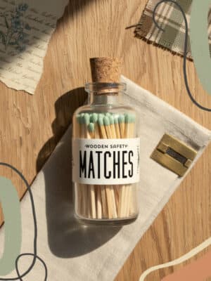 Mini Apothecary Vintage Sage Matches