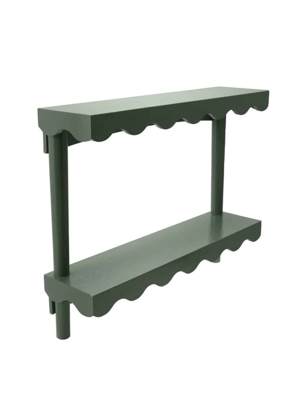 Wood Scalloped Teal Wall Shelf Be Made — free download