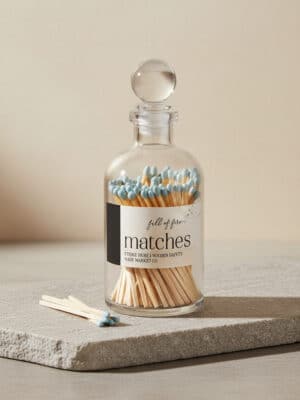 Full Of Fire Powder Blue Matches