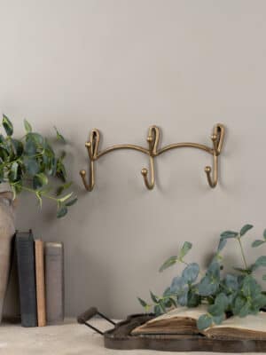 Gold Cursive Wall Hooks