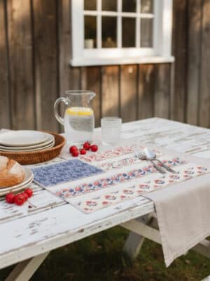 Patchwork American Flag Placemat