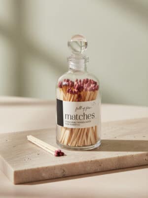 Full Of Fire Maroon Matches