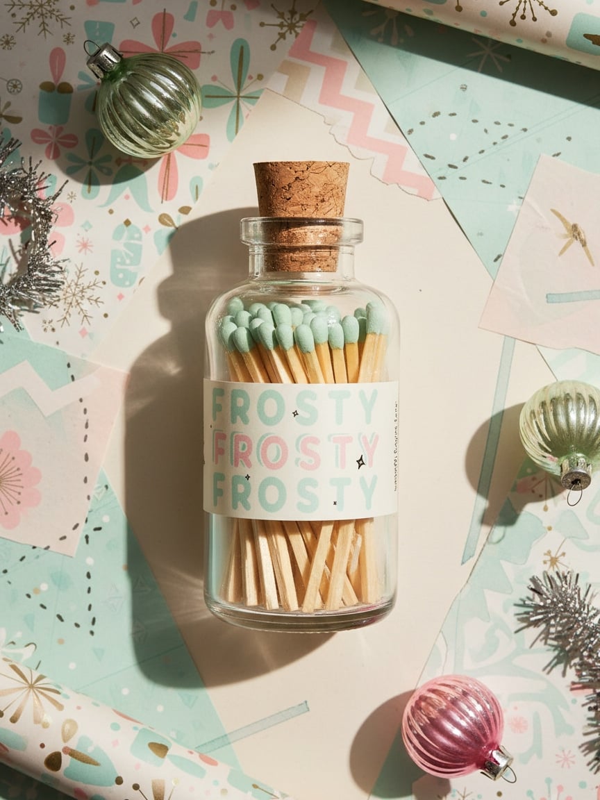 made-market-co-christmas-frosty-mint-tip-matches-mini-vintage-apothecary