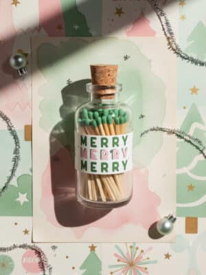 Mini Apothecary Christmas "Merry" Matches