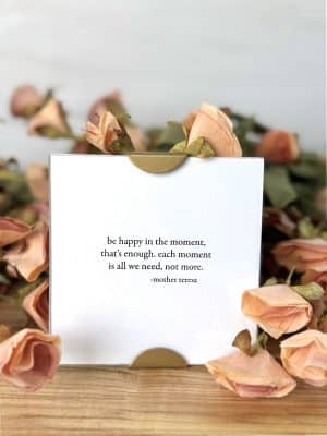 Be Happy In the Moment Scallop Frame