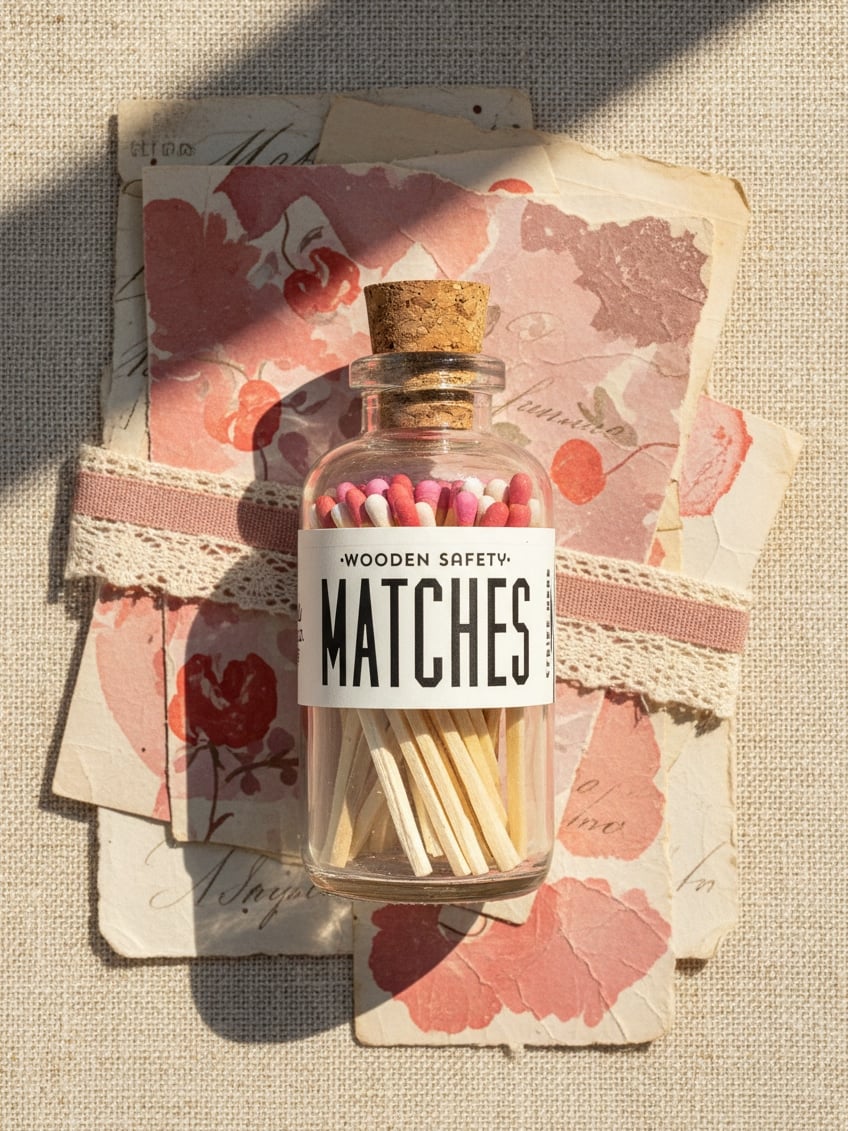made-markethays-ks-valetines-day-mini-vintage-apothecary-bottled-matches-red-white-pink-tip (4)