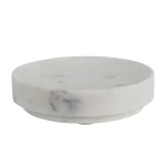 Be Made Hays, KS White Marble Round Soap Dish Bathroom Kitchen Sink