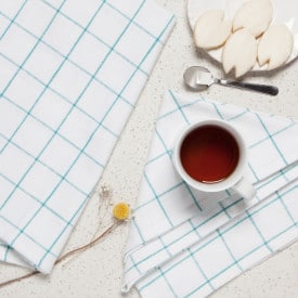 Be Made Hays, Ks. Linen Tea Towels Lagoon Set of 2