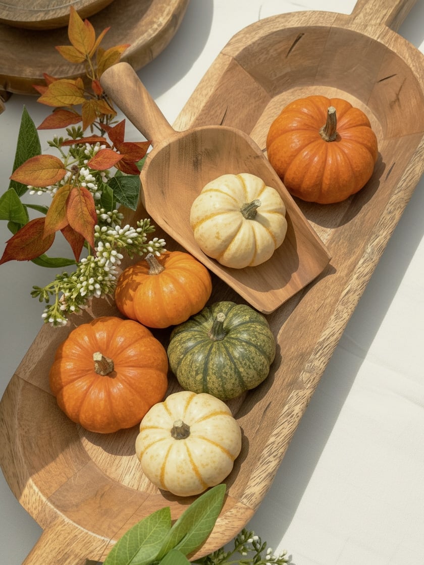 be-made-hays-ks-large-wood-dough-bowl-handle-centerpiece-fall-pumpkins-detail