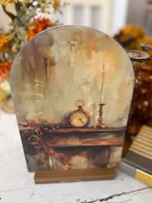 Arch Sign Fall Mantel