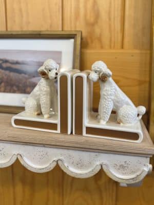 Vintage Reproduction Poodle Bookend