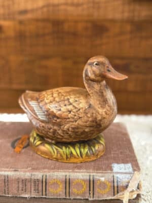 Found Ceramic Duck Figurine