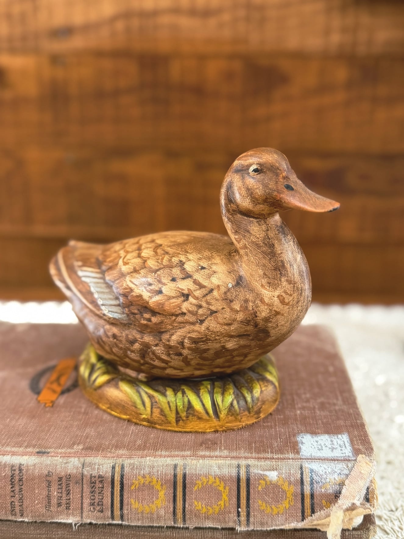 be-made-hays-ks-found-vintage-ceramic-duck-mallard-figurine-ralph-lauren