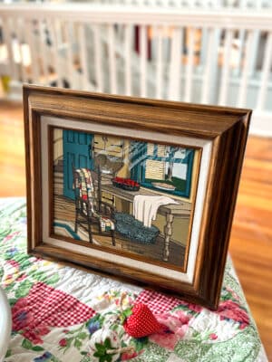 Found Apple Pie Framed Art