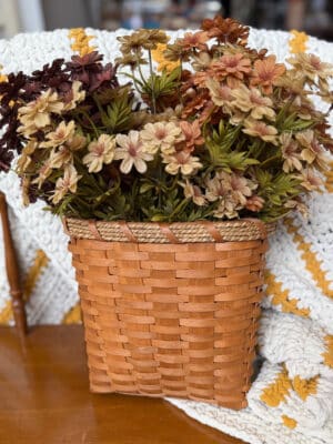 Hanging Cottage Baskets with Woven Handle – 3 Sizes