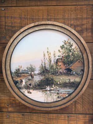 Farm Pond Round Wall Art