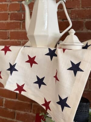 Americana Stars Square Table Runner