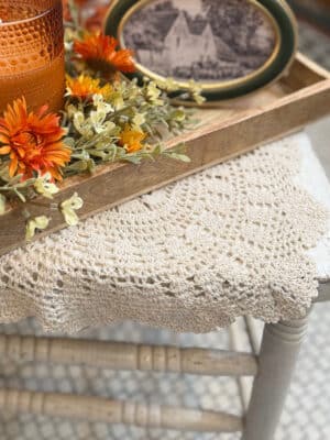 Vintage Cream Lace Doily